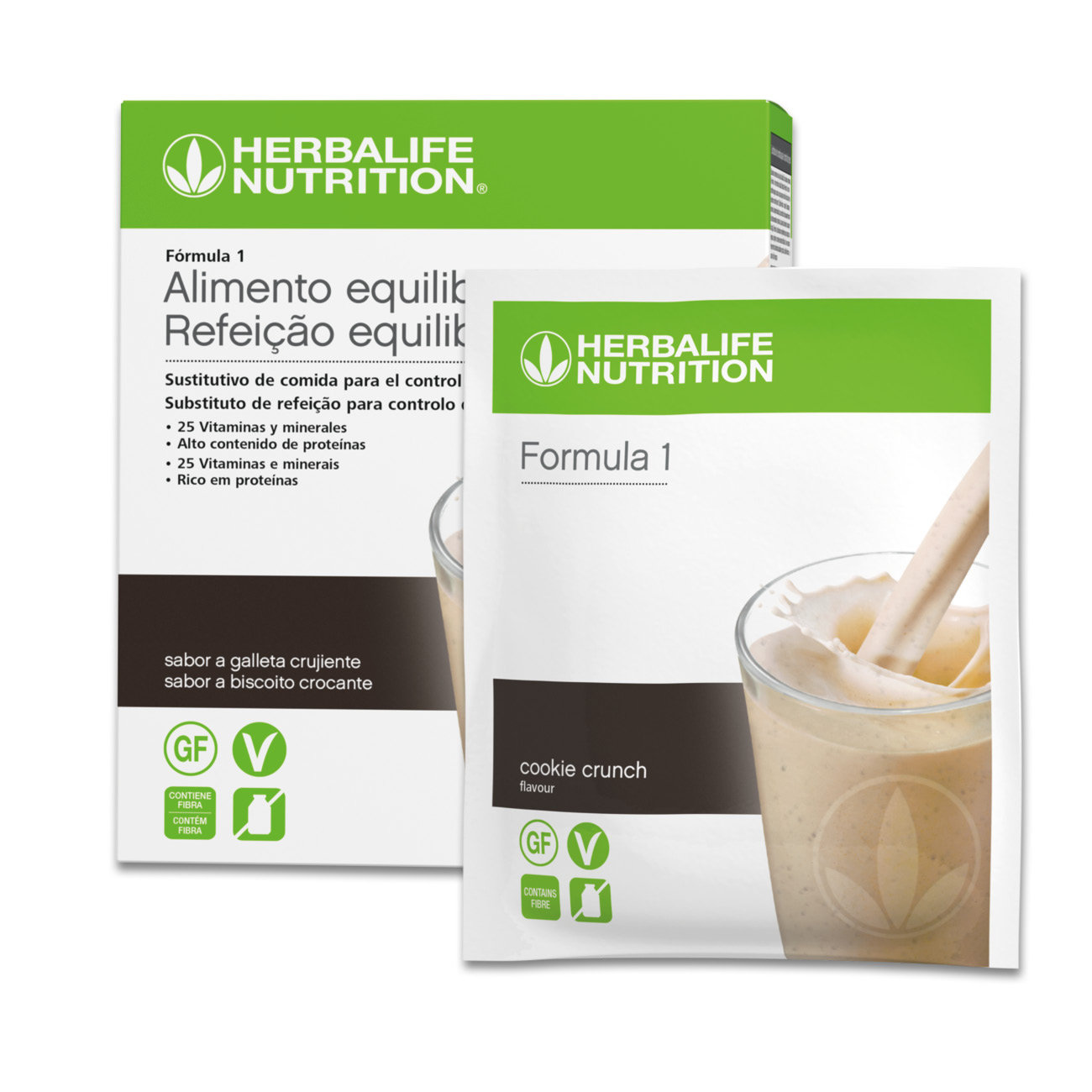 Fórmula 1 en sobres Galleta crujiente 7 x 26 g Herbalife Nutrition Spain